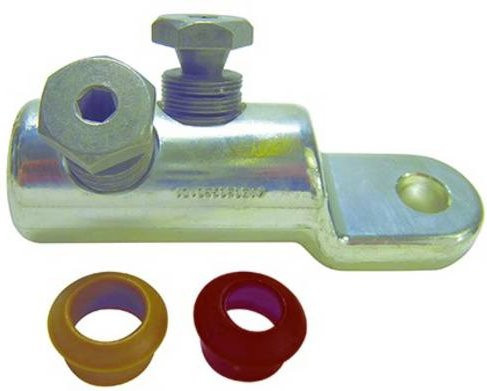 CellPack 195310 Schraubkabelschuh verzinnt mit Abreißkopf in Silber, maximaler Querschnitt 240mm², 10 Stück - Bild 1