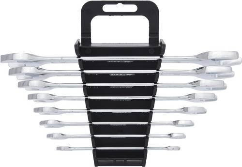 KS Tools Classic Doppel-Maulschlüssel-Satz aus Chrom-Vanadium, 8-teilig, Farbe: Silber, Schlüsselweite: 6x7-20x22mm - Bild 1