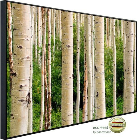 papermoon Infrarotheizung EcoHeat Aspen Woods im Sommer mit Matt-Effekt in Bunt, App-Steuerung und Überhitzungsschutz - Bild 1