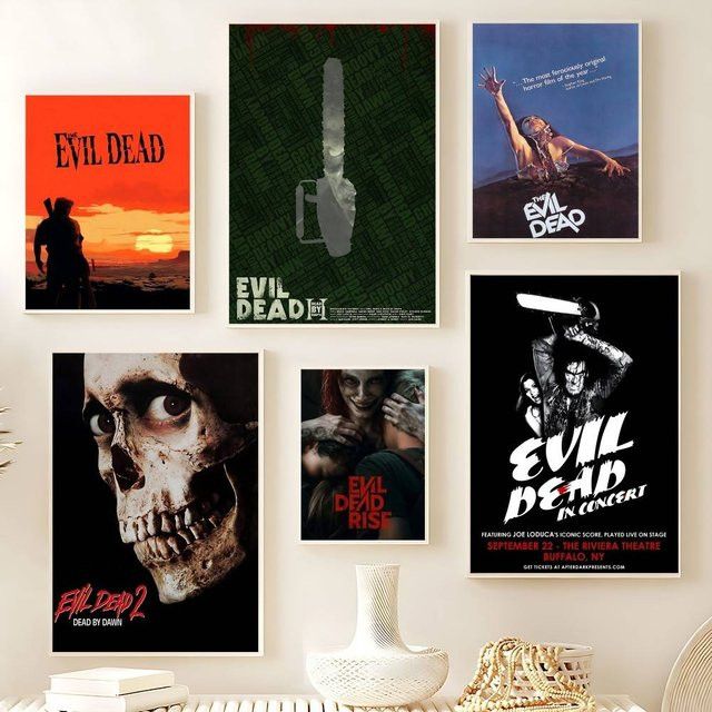 The Evil Dead Leinwand Wandbild von 52TOYS in Schwarz, Höhe: 20,0 cm, Breite: 15,0 cm - Bild 1