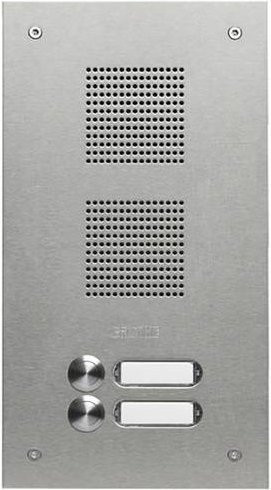 Grothe TS 788 1-2 Türsprechanlage Außeneinheit aus Edelstahl V2A in Silber (gebürstet) - Bild 1
