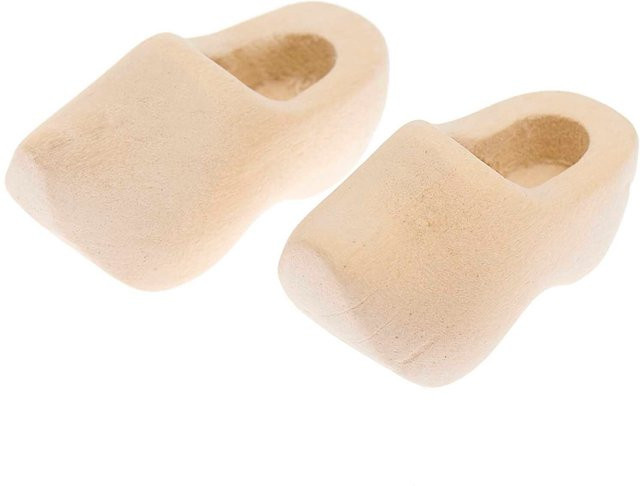 Rico Design Wichteltür Miniatur Holzschuhe aus Holz - Bild 1