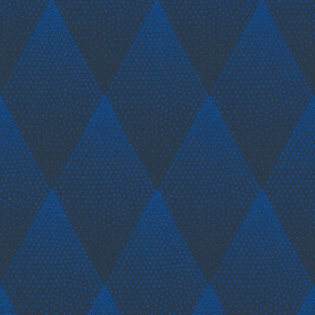 Profhome Grafik Tapete Geometrisch Schimmernd Blau Schwarz Non-Woven Breite: 0,53 m, Höhe: 10,05 m - Bild 1