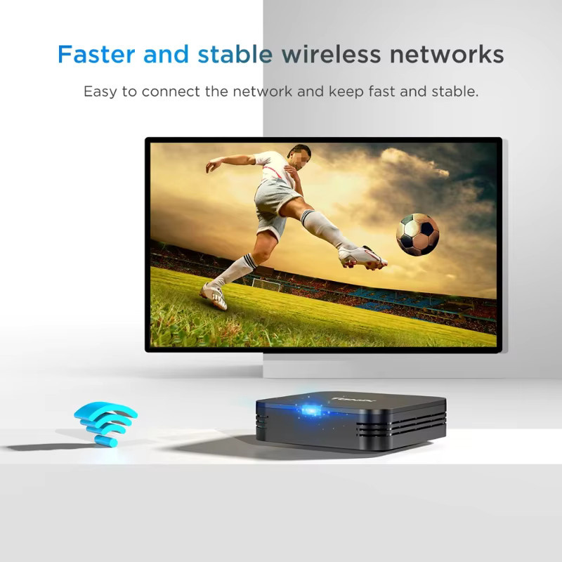 Tanix TX1 Android 10.0 TV-Box mit 2GB RAM und 16GB Speicher, 4K HDR Media Player, Allwinner H313 Prozessor, 2,4G WLAN, Schwarz - Bild 2