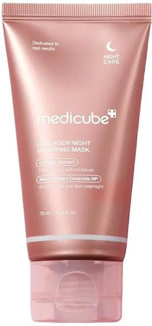 MEDICUBE Collagen Nachtwickelmaske, 75 ml, mit Kollagen und Niacinamid - Bild 1