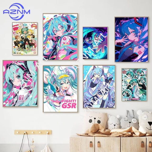 KAYOU Anime Hatsune Miku Poster Illustration in Mehrfarbig für deine Wanddekoration - Bild 1