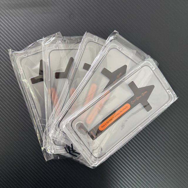 5er Pack miaotiemo Displayschutzfolie aus gehärtetem Glas für iPhone 11 bis iPhone 17 Pro Max inklusive Installationskit, transparent - Bild 1