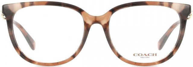 Coach HC6260F Korrektionsbrille, Cat-Eye, Vollrand, Acetate, Damen, Peach Tortoise, Grau - Bild 1