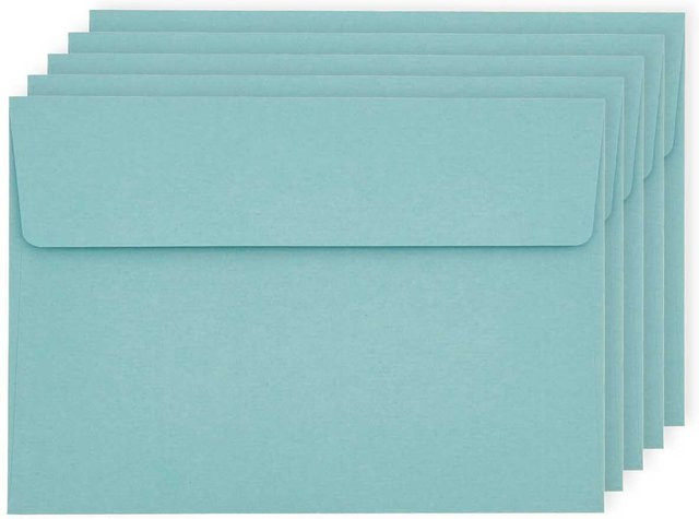 Rico Design Paper Poetry Luxury Umschläge B6 in Türkis - Bild 1