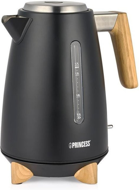 Princess Pure Wasserkocher Edelstahl Beige Schwarz, 1,7 l, 3000 W - Bild 1