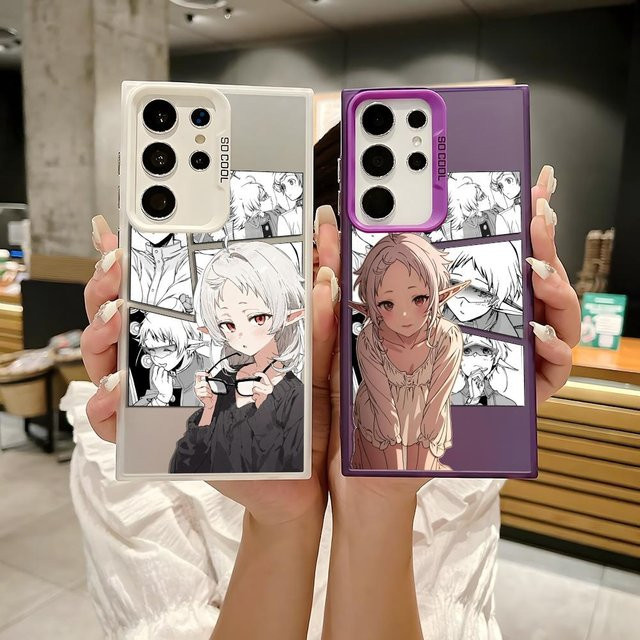 Mushoku Tensei Jobless Silikon Handyhülle für Samsung Galaxy S25 S24 S23 S22 S21 S20 Ultra in Silber - Bild 1
