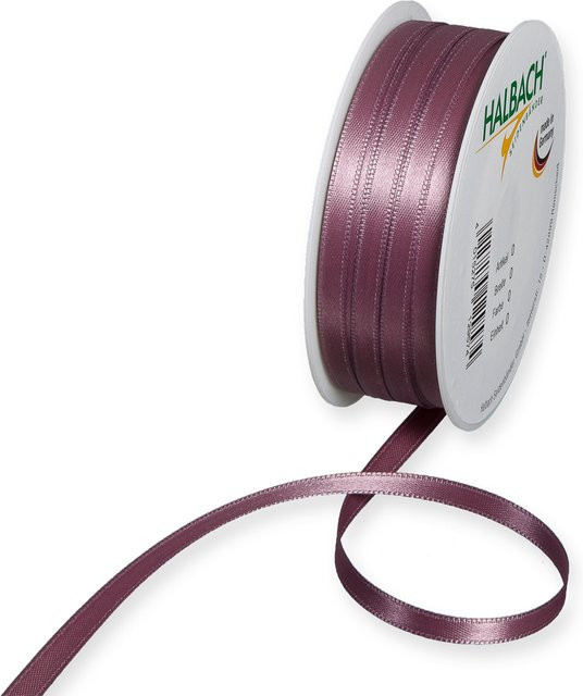 Halbach Satinband aus Polyester in Hellrosa, Breite: 0,6 cm, Länge: 10 m - Bild 1