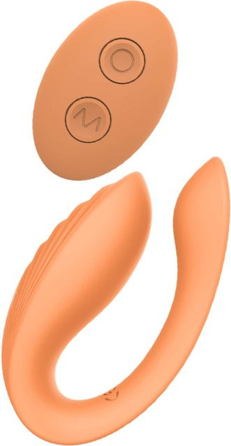 Dream Toys Couples Vibrator Glam in Gold und Orange, 8,5 cm - Bild 1