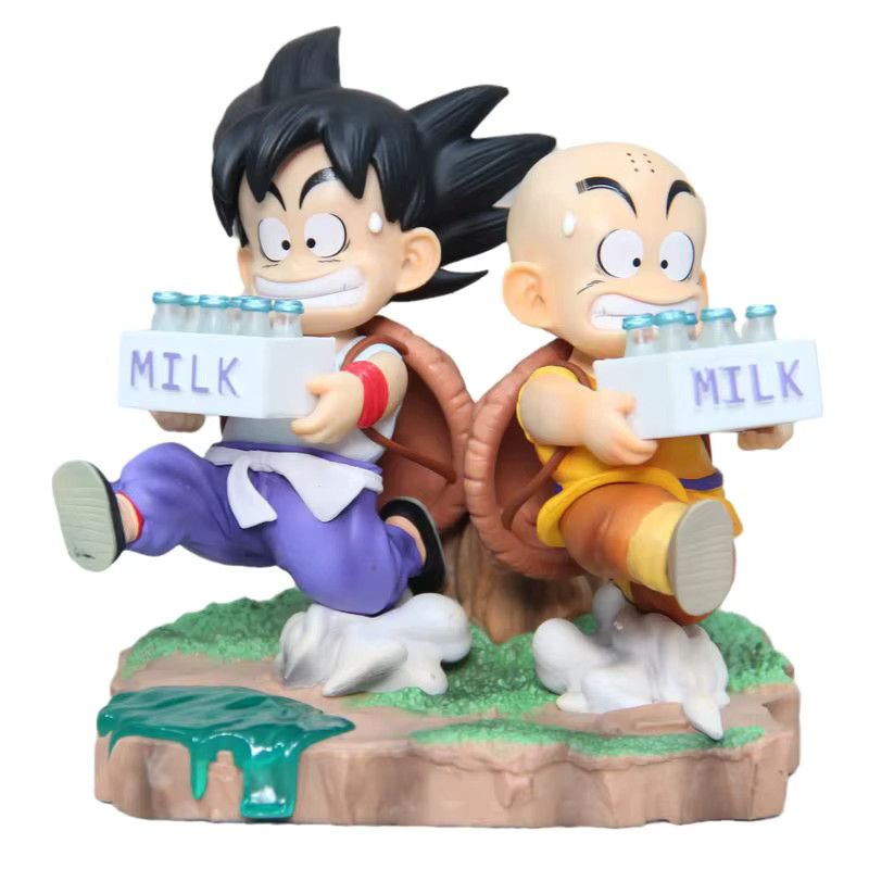 Dragon Ball Anime Figur Bandai Krillin und Son Goku PVC Modell Sammlerstück - Bild 2