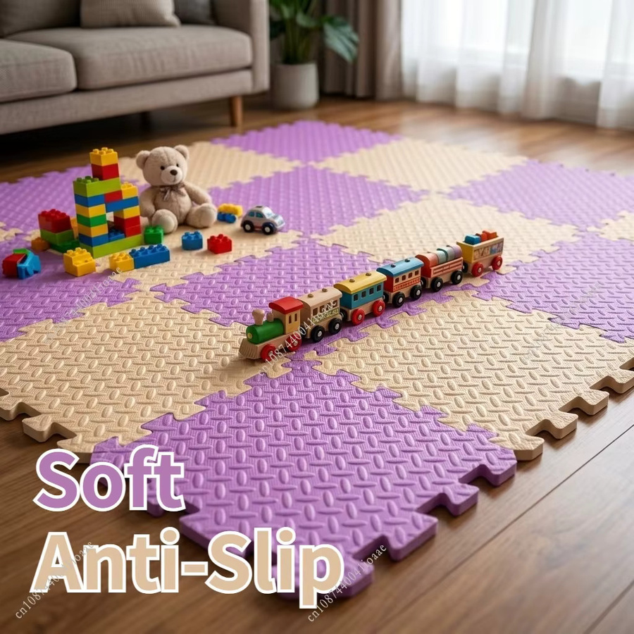DHDH Baby-Puzzle-Bodenmatte, Blattmuster, 8/12/16-teiliges Set, ab 0 Jahren - Bild 2