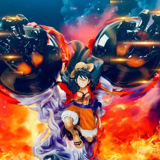 Bandai One Piece Ruffy Gear 3 Grizzly Magnum Anime Actionfigur aus PVC, Multicolor, Höhe: 20 cm - Bild 1