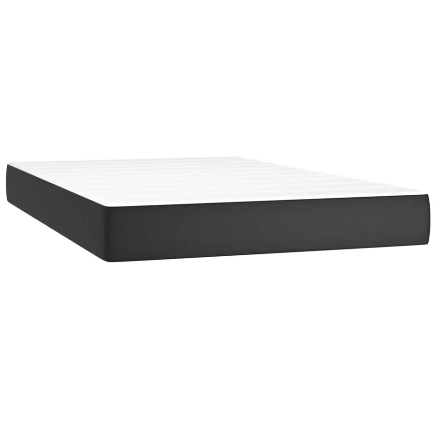 vidaXL Taschenfederkernmatratze mit Kunstleder in Schwarz, B/T/H: 120 x 200 x 20 cm - Bild 2