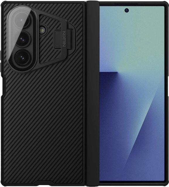 Nillkin CamShield Prop Schutzhülle für Samsung Galaxy Z Fold7 F966 mit transparentem Objektivschutz, Schwarz - Bild 1