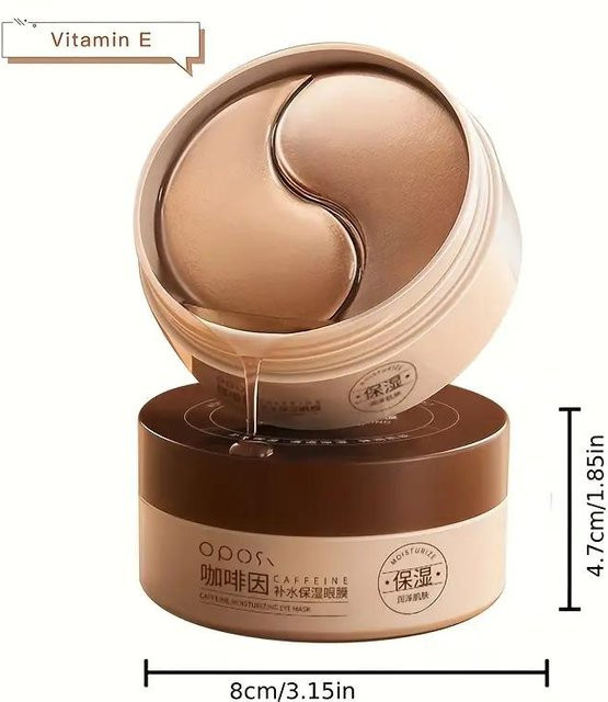 WishLucky Augenpads mit Koffein und Niacinamid, 60 Stück, Unisex - Bild 1