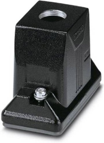 Phoenix Contact Tüllengehäuse HC-ADV-B10-HLWH-1TTM25-MF-BK aus Aluminium in Schwarz - Bild 1