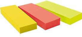 Post-it Haftstreifen 671-3 farbsortiert, 3 x 100 Blatt, B: 2,5 mm, H: 100 mm - Bild 1