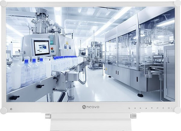 AG Neovo X-2402w Monitor in Weiß mit 23,8 Zoll Full HD VA-Display und HDMI sowie DisplayPort - Bild 1