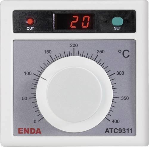 Enda ATC9311-FE-400-230-SSR Temperaturregler J 0 bis +400°C SSR, Farbe: Weiß, B/T/H: 96 x 50 x 96 mm - Bild 1