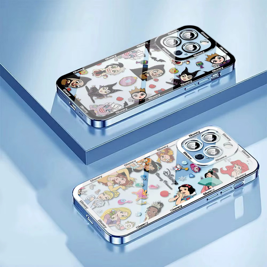 Disney Prinzessinnen Handyhülle für Samsung Galaxy S26 S25 S24 S23 S22 S21 S20 FE Note20 Plus Ultra Lite Edge 5G, transparente weiche TPU-Hülle - Bild 4