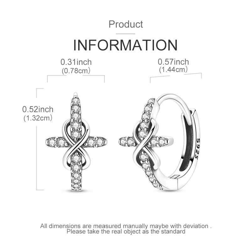 Creolen 925 Silber, Zirkonia, Damen - Bild 2