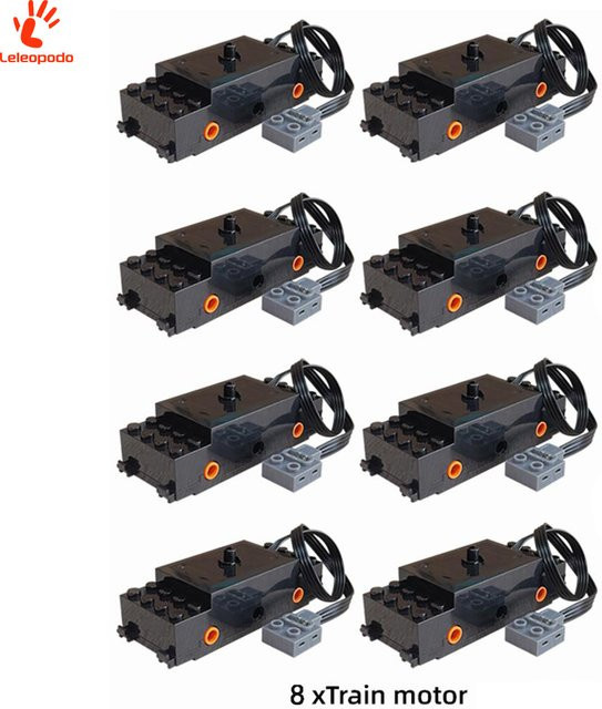 Leleopodo Motor 88002 Technischer Geschwindigkeit Motor aus Kunststoff für Bahnstrecken und Spielzeug-Zubehör in Schwarz - Bild 1