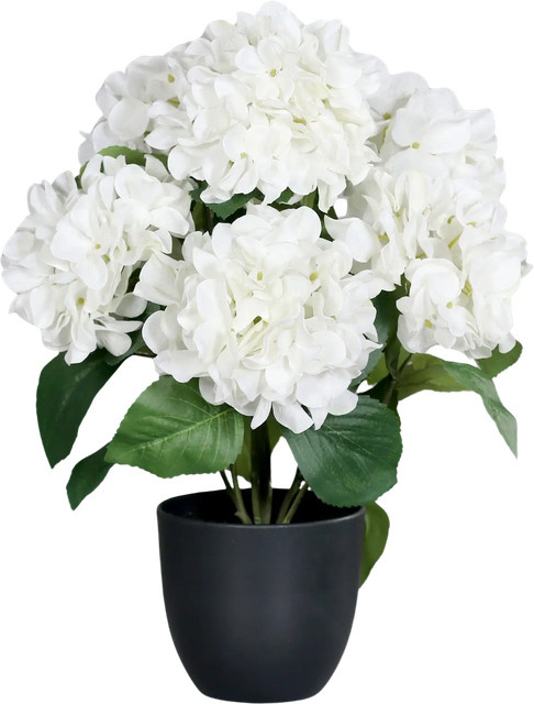 Künstliche Hortensie Skylar von Aplanta mit 7 Blütenköpfen, Höhe: 45 cm - Bild 1