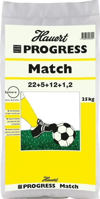 Hauert Progress Rasendünger Match Granulat mit Slow-Release-Effekt, 25 kg - Bild 1