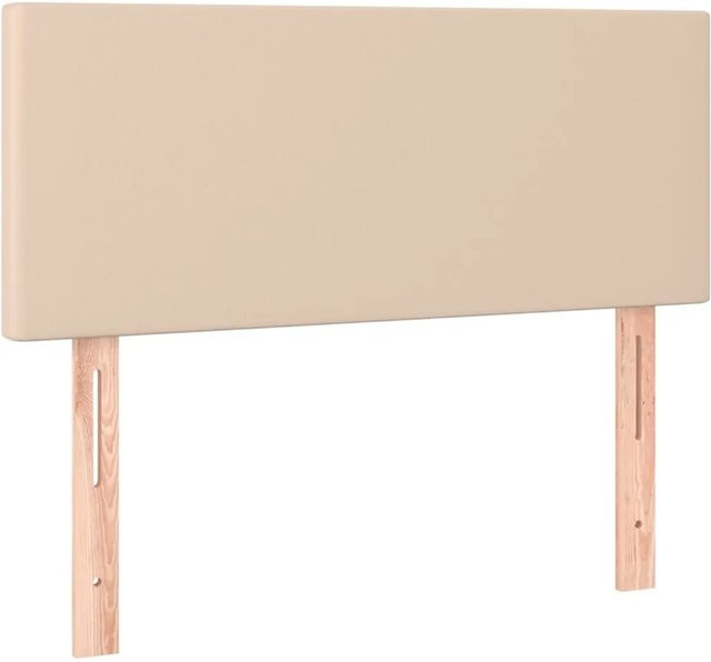 vidaXL LED Kopfteil aus Kunstleder in Cappuccino-Braun, Breite: 90 cm, Tiefe: 5 cm, Höhe: 78-88 cm - Bild 1