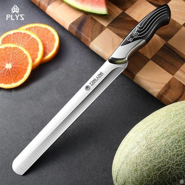 PLYS Obstmesser aus Edelstahl mit extra langer Klinge und Full-Tang-Design in Silber - Bild 1
