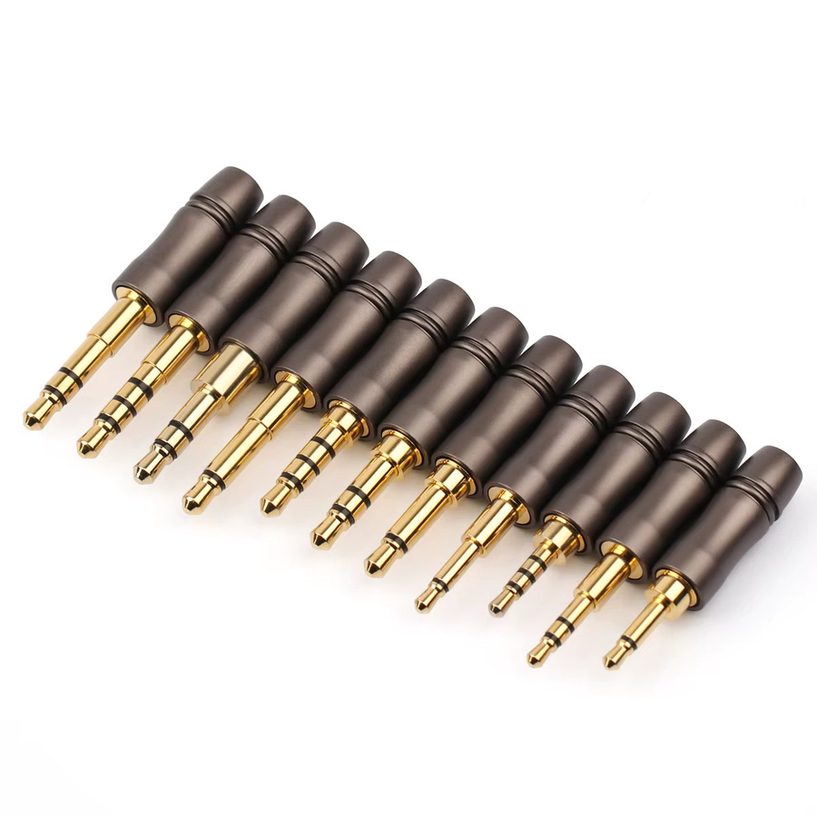 QYFANG Audio Stecker Set mit 2,5 mm und 3,5 mm Jack in Gold, Mono und Stereo sowie vierpolig - Bild 3