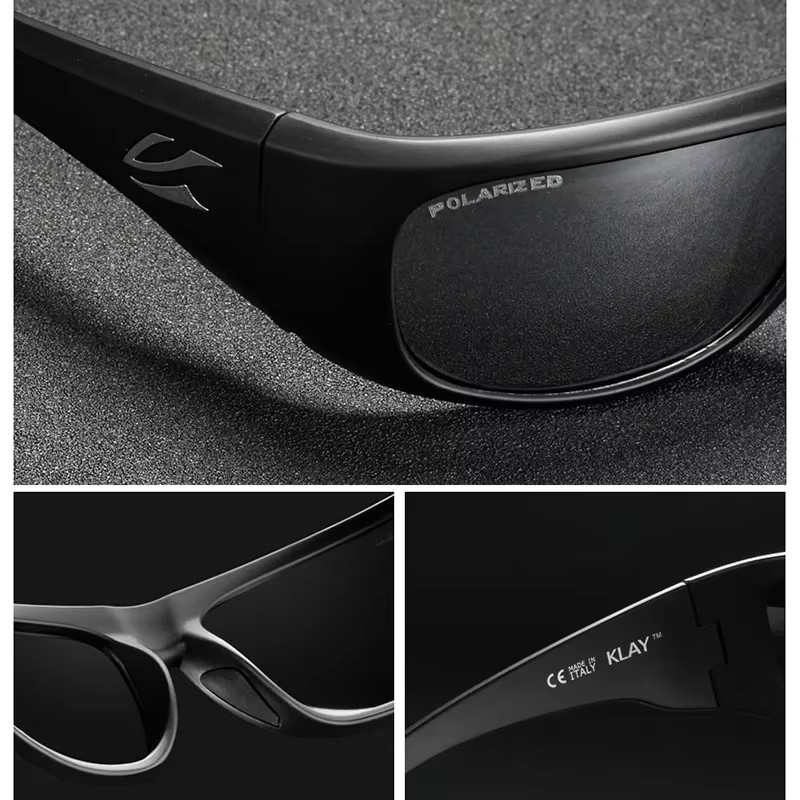 KAENON Klay Sonnenbrille, Vollrand, TR90, polarisiert, schwarz, Herren - Bild 4