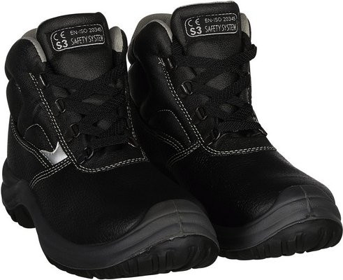 BULLSTAR Sicherheitsstiefel aus Büffelleder in Schwarz, Größe 42, nach EN ISO 20345 S3 - Bild 1