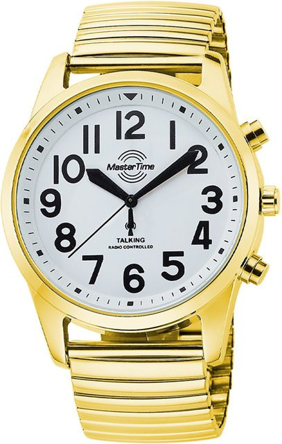 Master Time Herrenuhr, Quarz, Edelstahl, Gold, 43 mm - Bild 1