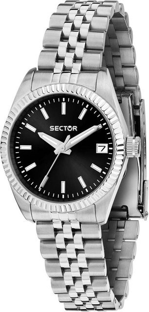 Sector Armbanduhr Edelstahl, Quarz, Schwarz, Damen - Bild 1