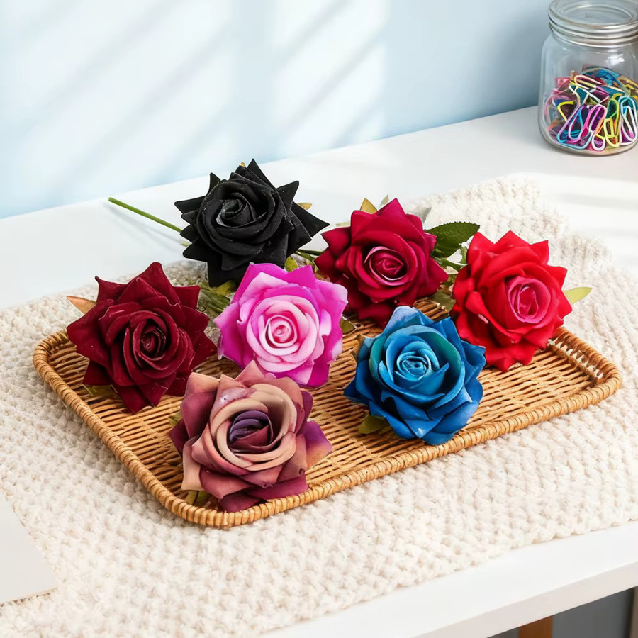 ZQCY Künstliche Seidenrosen in Mehrfarbig für Hochzeit, Valentinstag und DIY-Dekoration - Bild 4