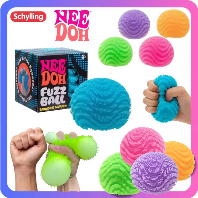 NeeDoh Fuzz Ball Blind Box Serie, Stressball, weich - Bild 1