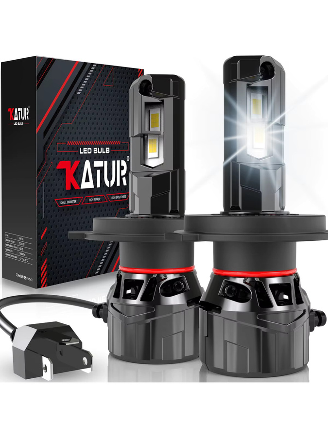 KATUR H4 LED Auto Scheinwerfer mit Lüfter 120W High Power Turbo Diode GC-7035 Chips DC 12V für Suzuki - Bild 4