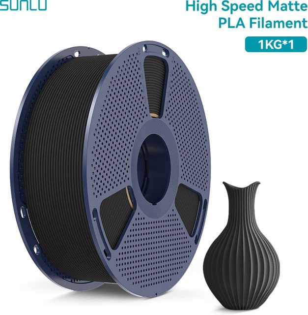SUNLU Matte PLA Classic Filament 1,75mm Orange, 1kg, Hochgeschwindigkeits-Filament für FDM 3D-Drucker - Bild 1