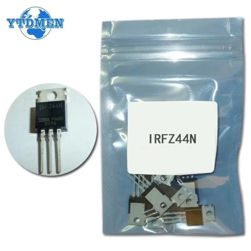 YTDMEN Mosfet IRFZ44N TO-220 Transistor Kit, Hochleistungstransistoren IRFZ44NPBF, Farbe: Schwarz - Bild 2