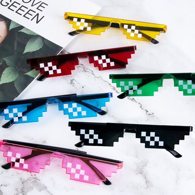 WEIGAO Pixel Mosaik Sonnenbrille, 4-8 stücke, Roboter Brille - Bild 1