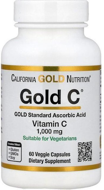 Techtrusty Vitamin C Nahrungsergänzung, 1000 mg, 60 Kapseln, Unisex - Bild 1