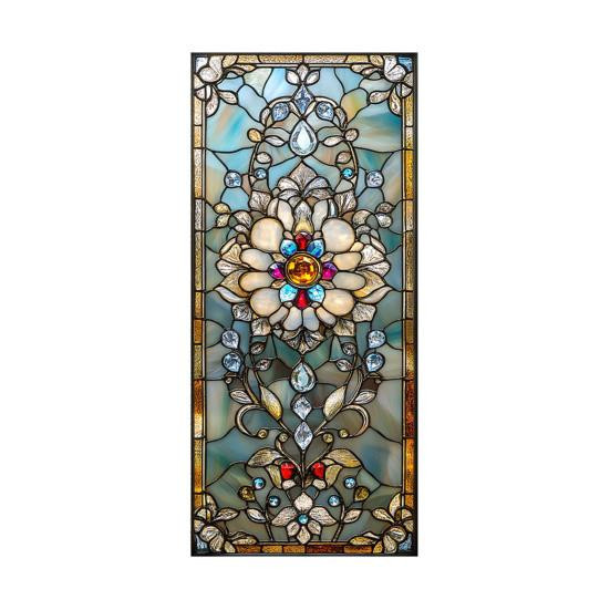 Shituqun Fenster Sichtschutzfolie mit floralem Design in Multicolor, abnehmbare Sonnenschutzfolie aus PVC für Wohnzimmer, Schlafzimmer und Küche - Bild 2