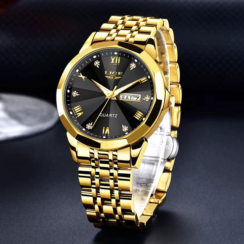 LIGE Armbanduhr, Damen, Stahl, Wasserdicht - Bild 4