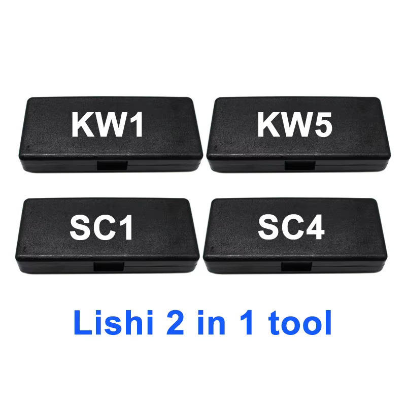 Lishi 2 in 1 Pick & Decoder Schlosser Werkzeug für sc1 sc4 kw5 kw1 kw14 in Schwarz - Bild 2