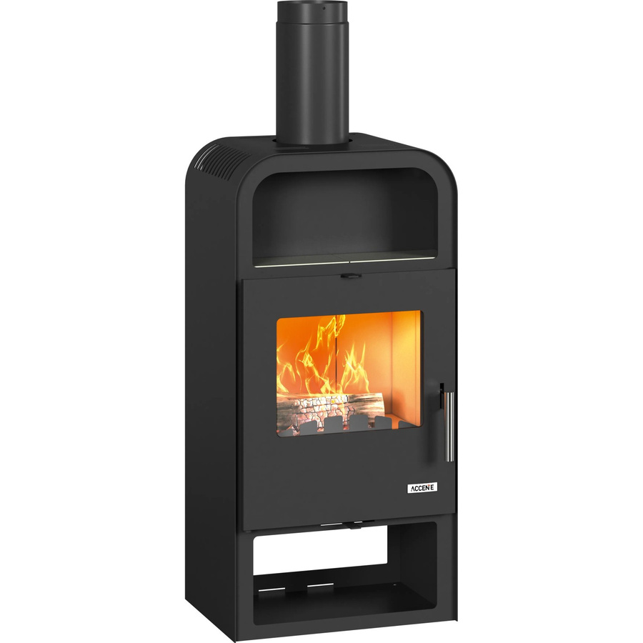 Accente Mahan Kaminofen Schwarz Matt mit 7 kW Leistung - Bild 2
